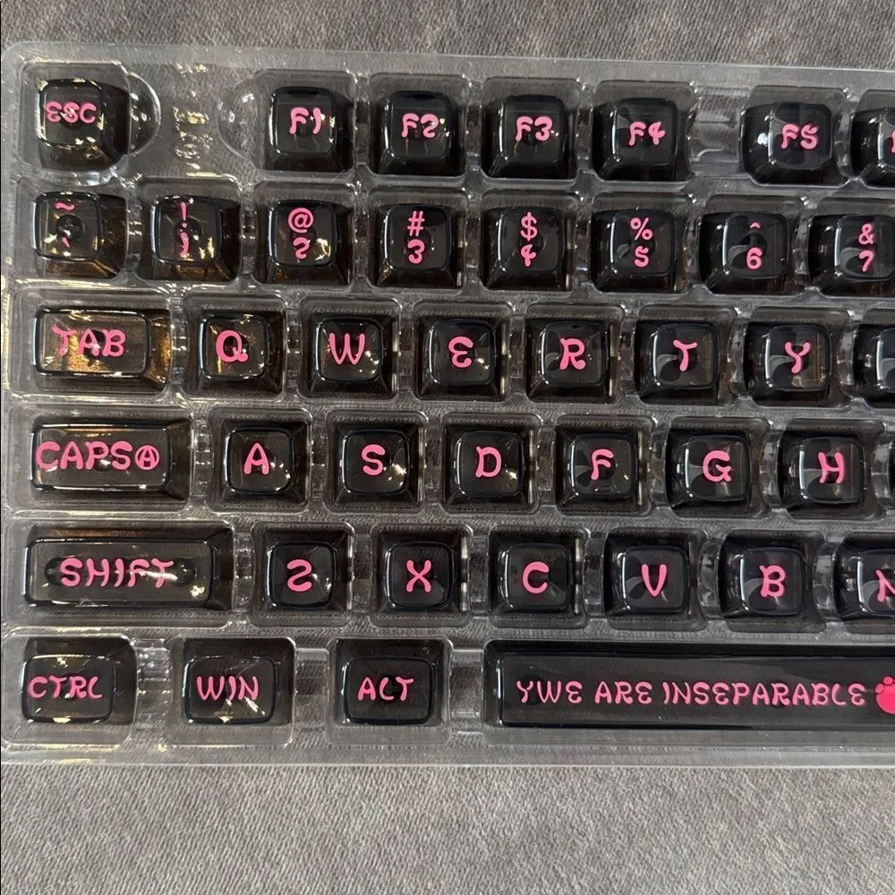 Coolkiller Animal World Theme Clear Keycap Set 142 Key Caps for Keyboards NEW